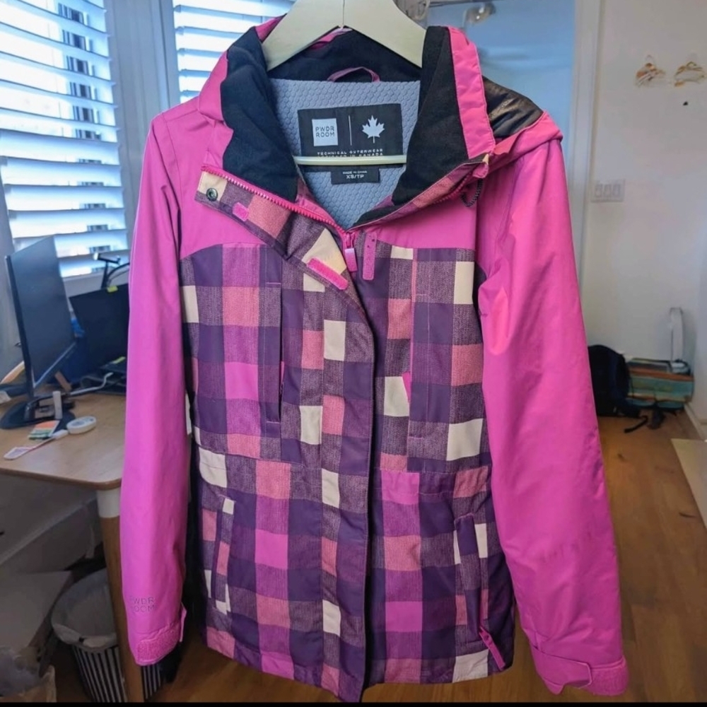 Women's Pink Plaid Jacket